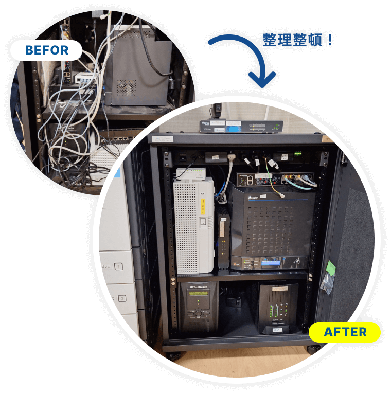 配線管理の最適化で、トラブルを未然に防止！